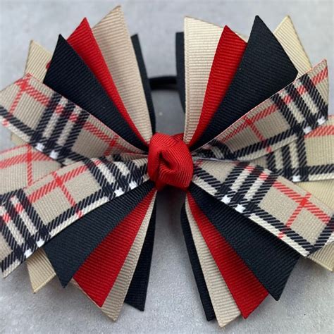 burberry hair bow